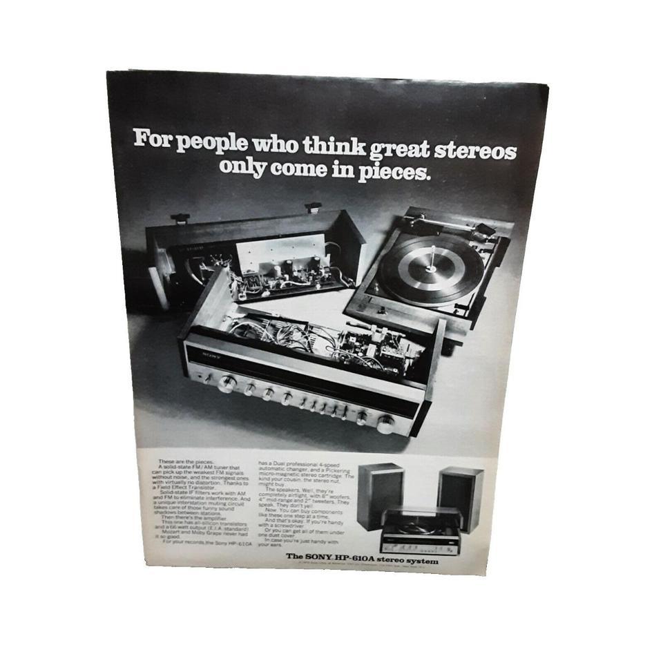 1972 Sony Hp 610a Stereo System