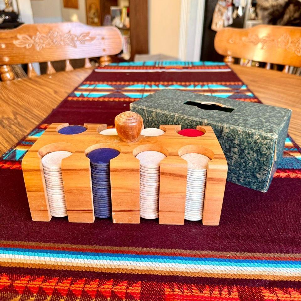 Vintage Mid Century Modern Solid Wood 6995