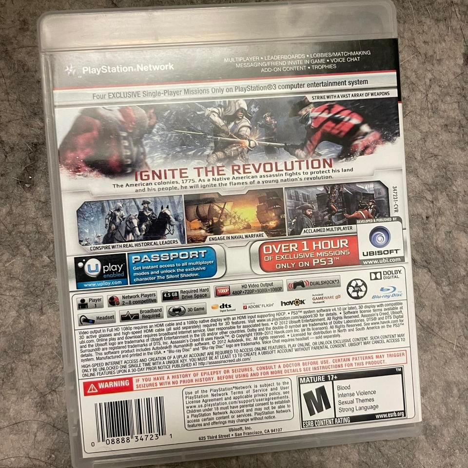 Assassins Creed Iii Ps3 Game 2