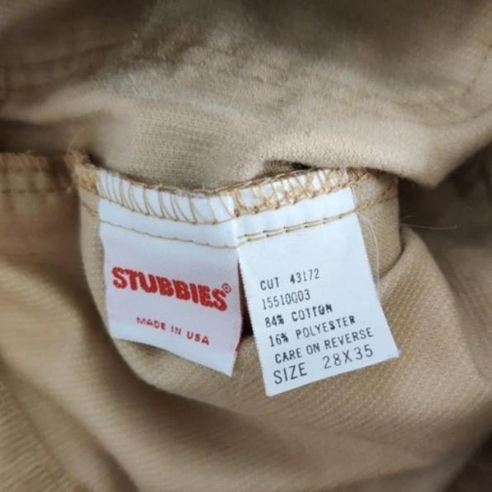Vintage 1970s Stubbies Usa Beige A635 8