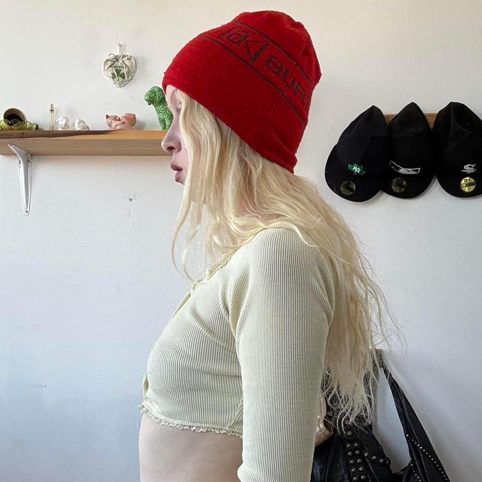 90s Burton Orange Beanie Knit 35e8 2
