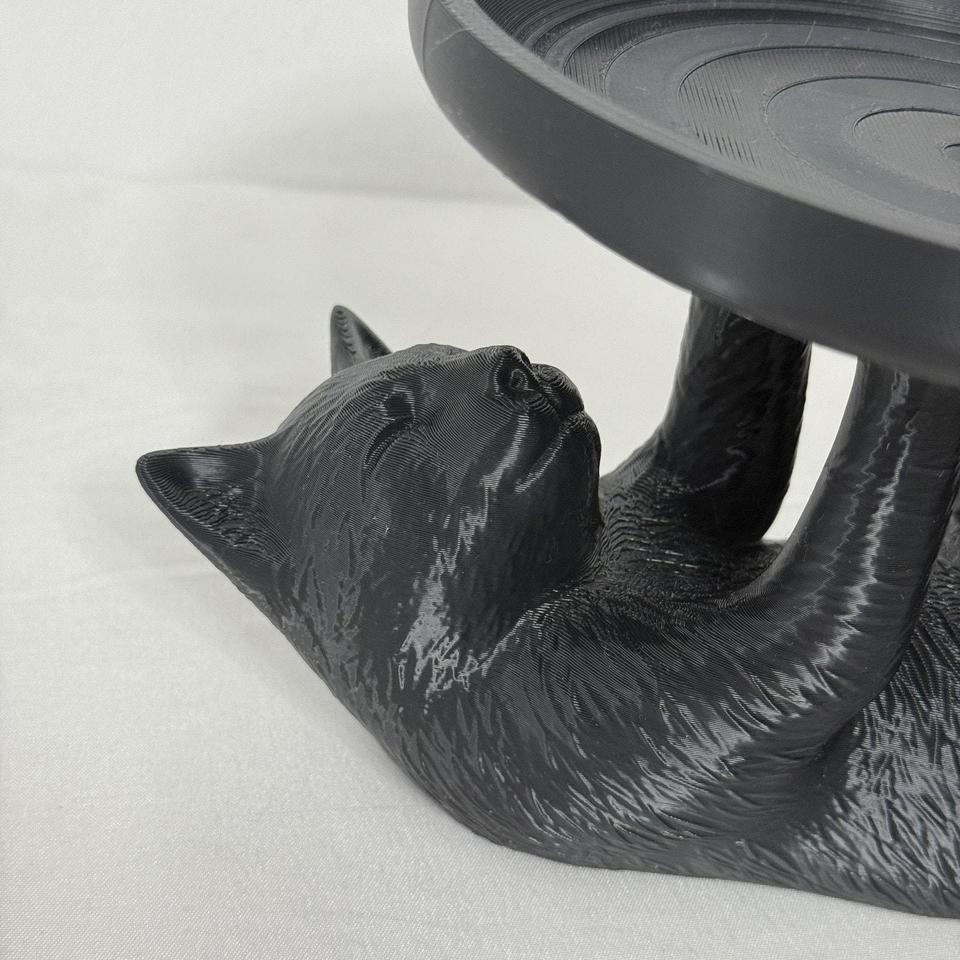 Black Cat Shaped Plastic Tray 2ca6 2