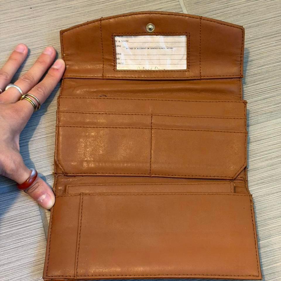 Brown Vintage Leather Wallet With 42db 2