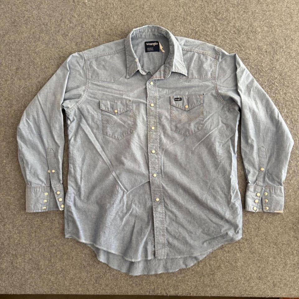 Wrangler Pearl Snap Chambray Long 2418