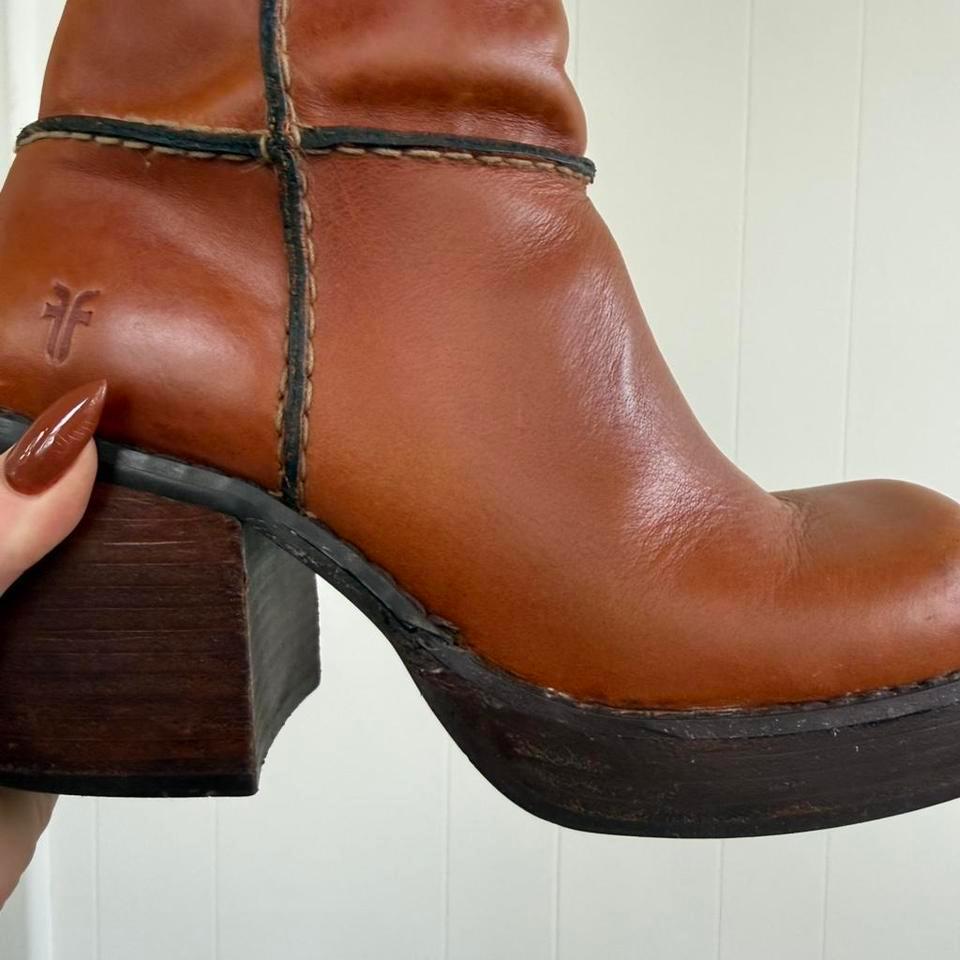 Vintage Frye Villager Square Toe Fc65 4