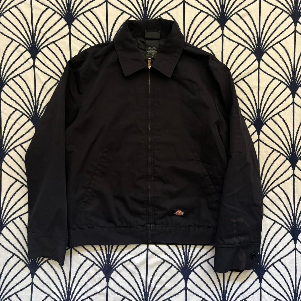 Vintage Dickies Black Eisenhower Zip Ba30