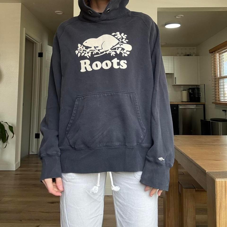 Navy Blue Canada Roots Hoodie 8316 2
