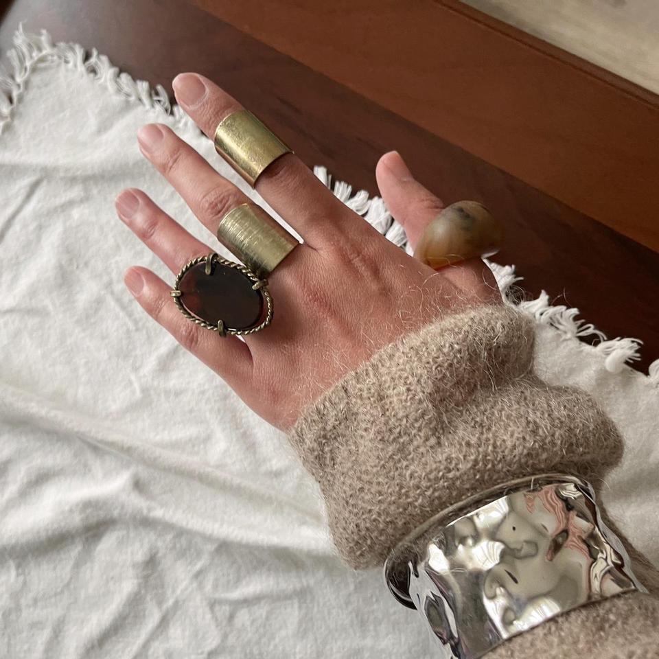 Vintage Y2k Boho Brass Gold 8ec3