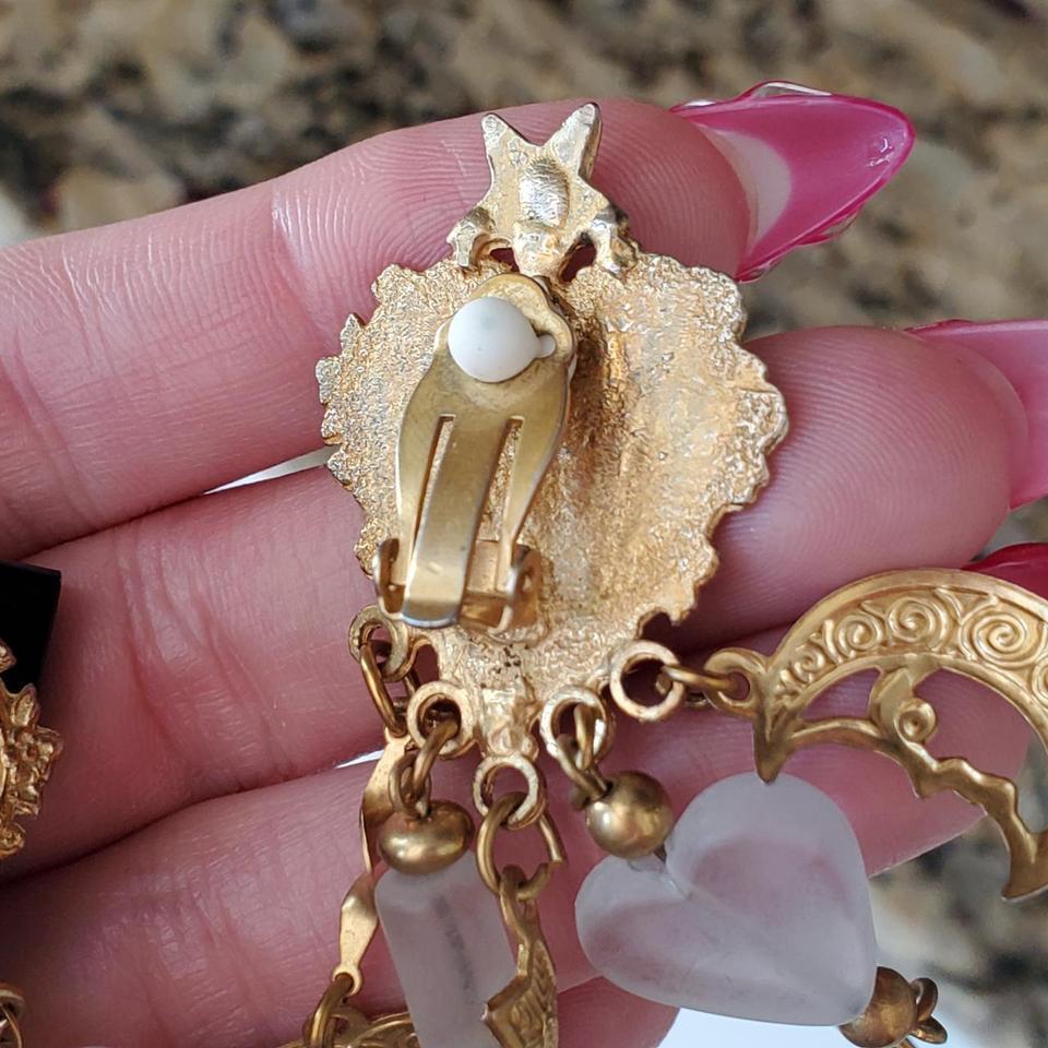 Vintage Faux Gold Earrings With 573f 4