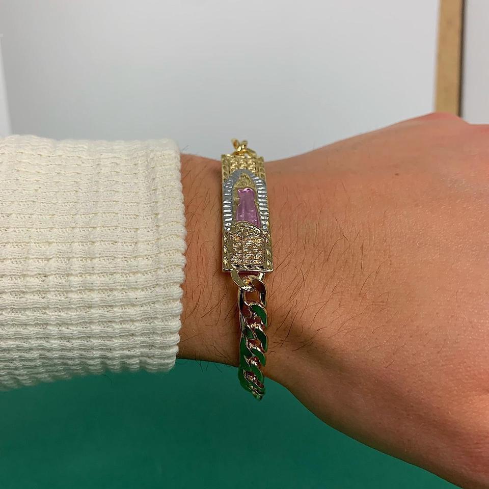 Vintage Y2k Style Gold Saint 36b1 4