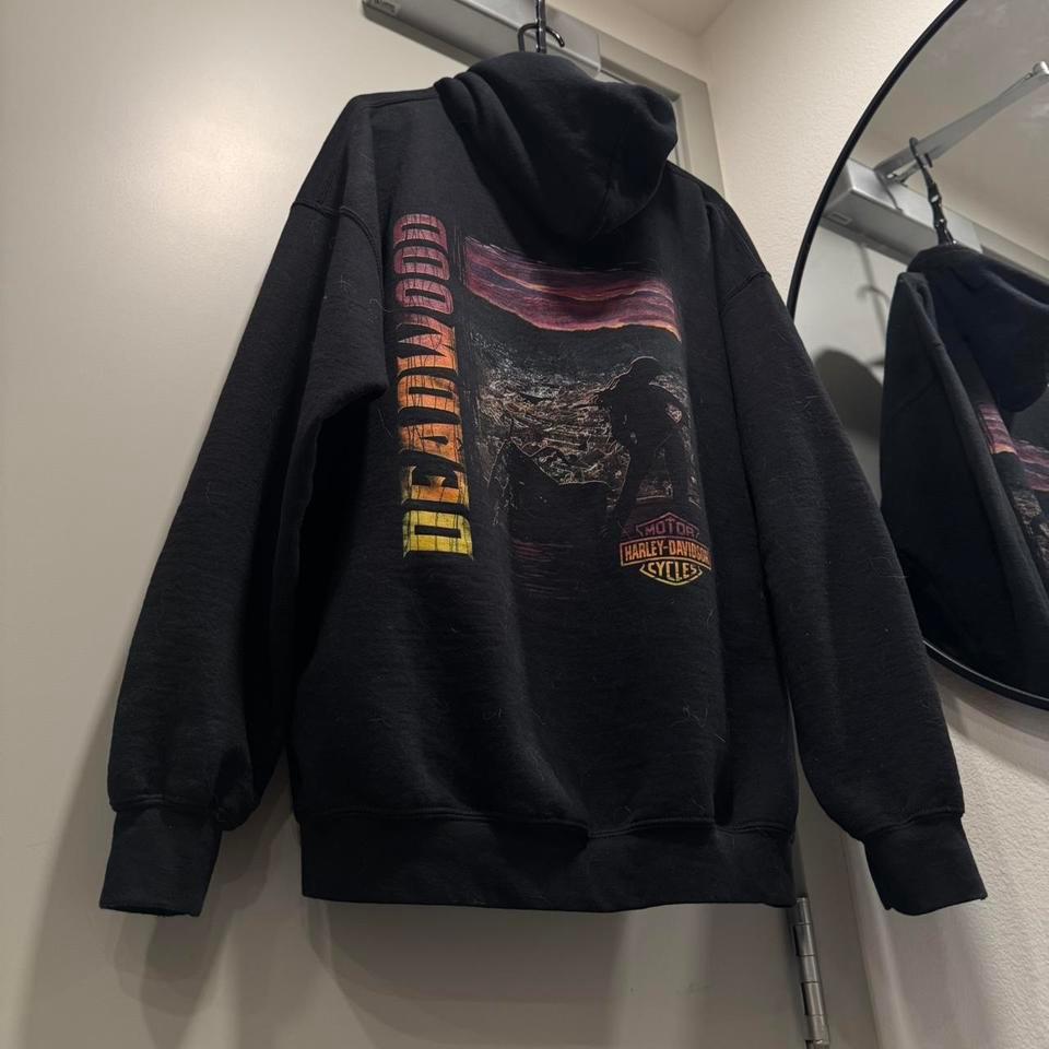 Vintage Harley Davidson Black Hoodie 6
