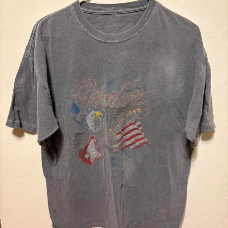 Fender Grey Faded Graphic Tee 2daf