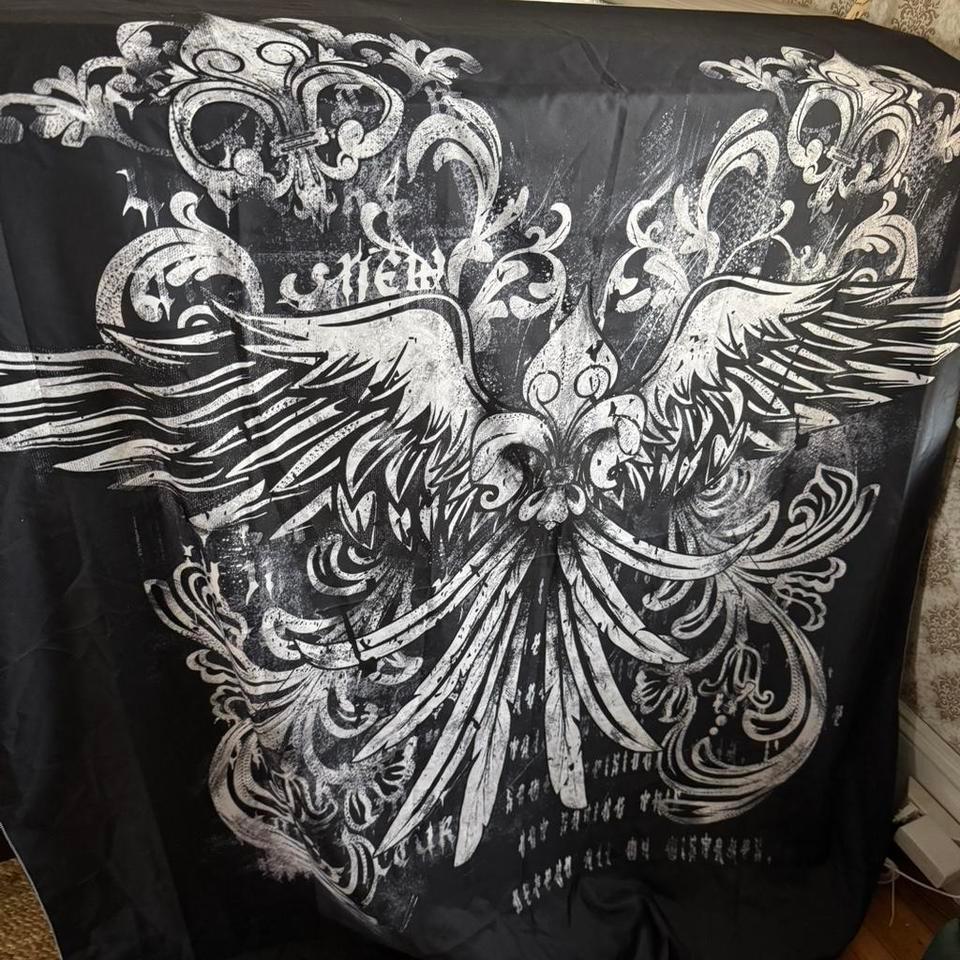 Black White Winged Tapestry D458