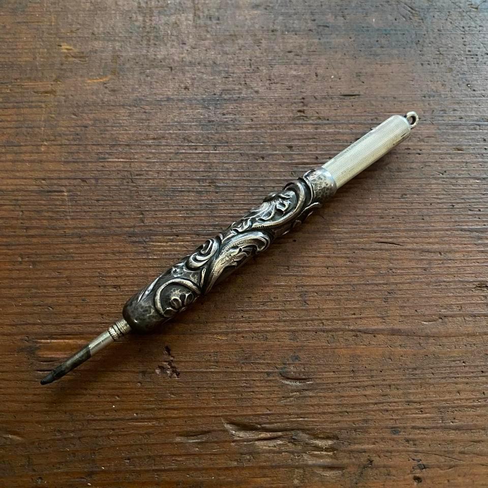 Antique Retractable Sterling Silver Pencil 2