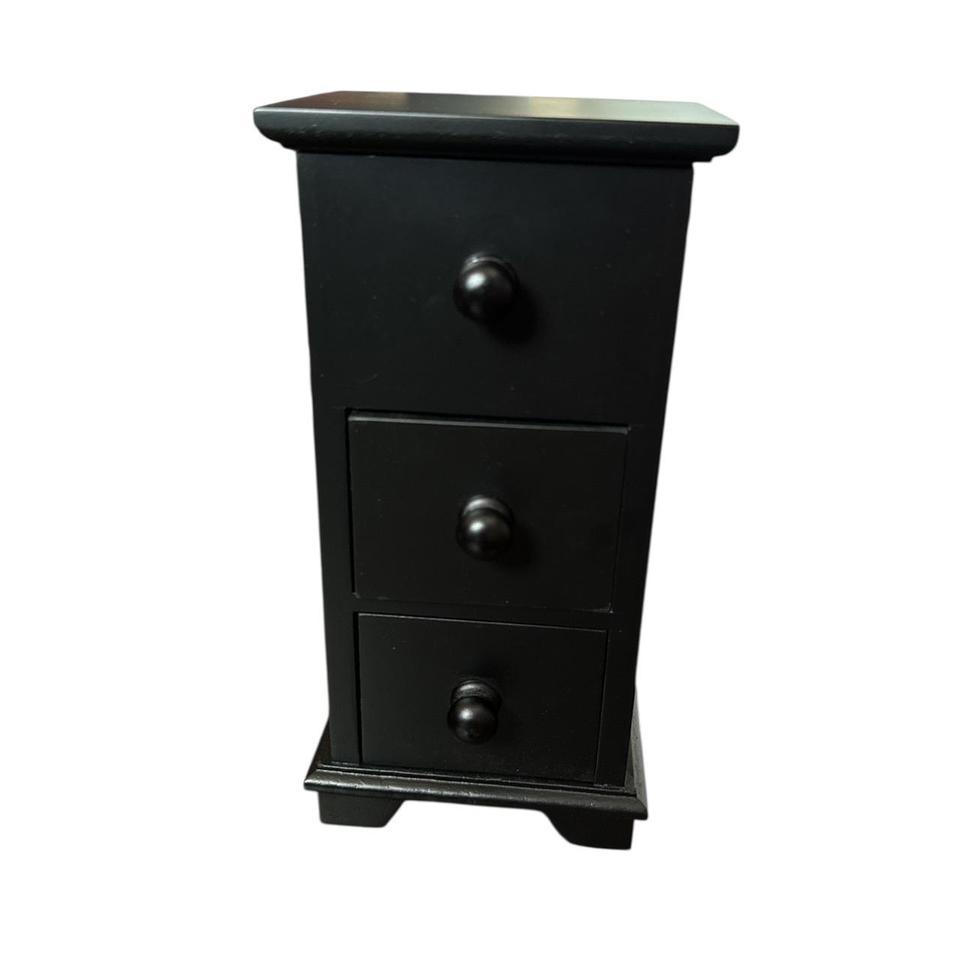Black Wooden Jewelry Box