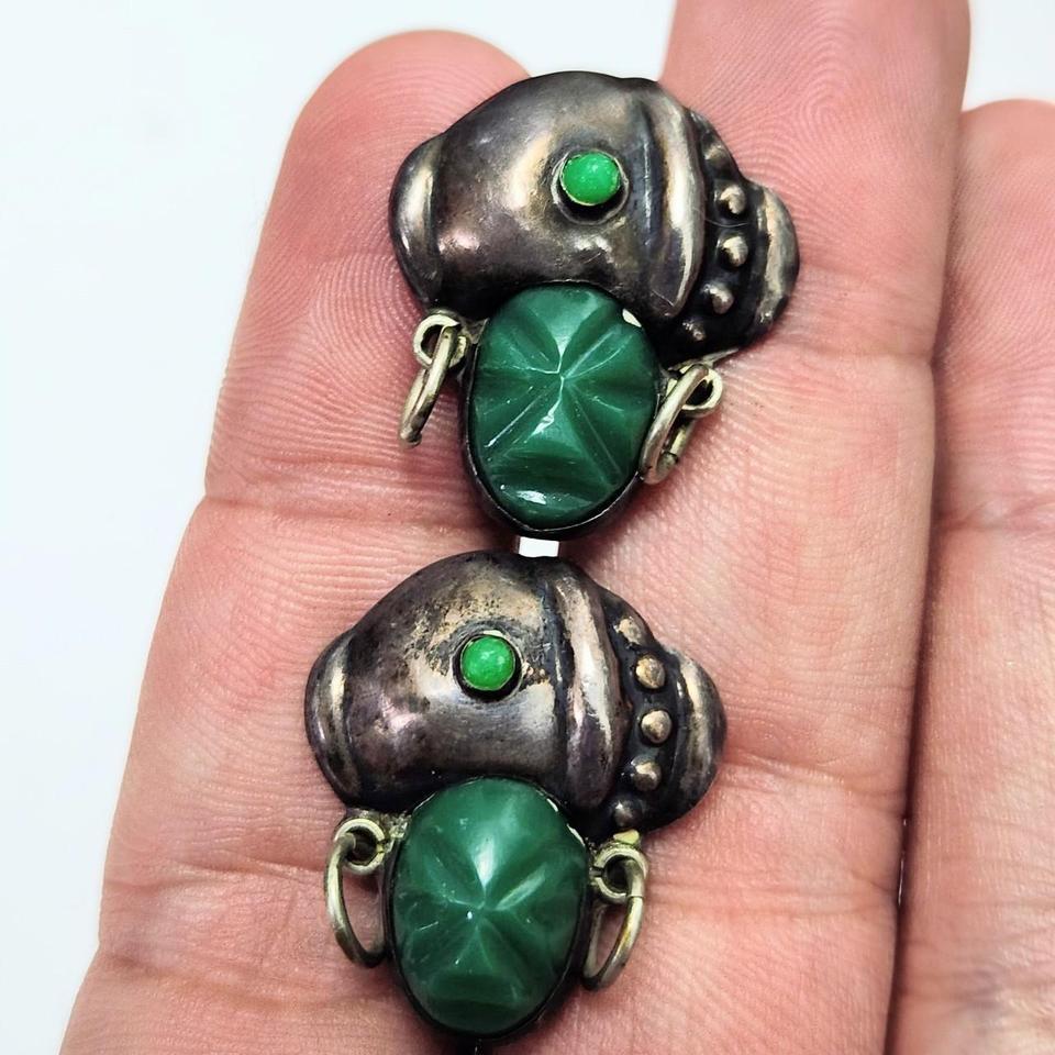 These Antique Earrings Are Signed F017 3