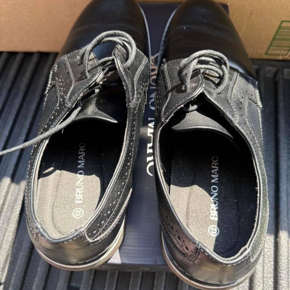 Black Leather Lace Up Shoes Abb6 3