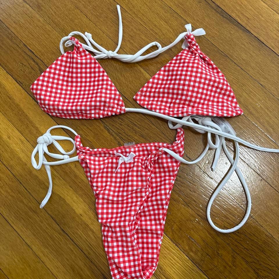 Shein Gingham Bikini Size Small Ee9b