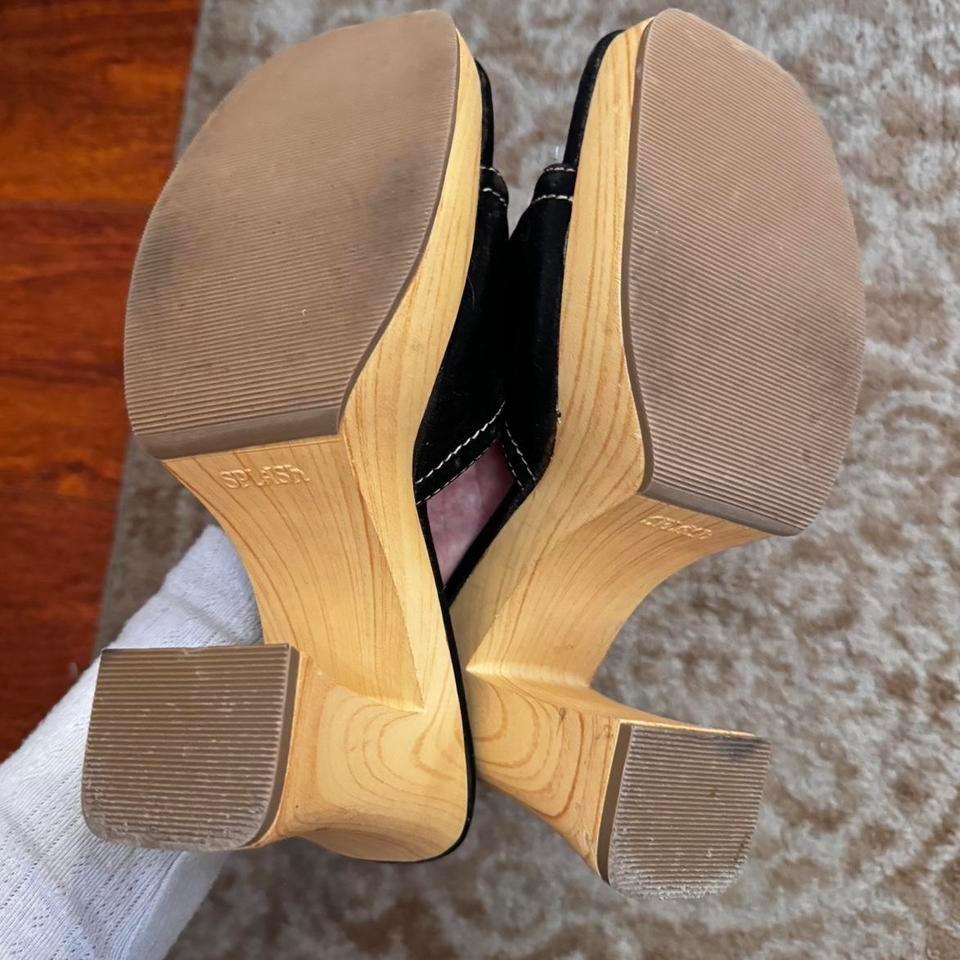 Y2k Splash Denim Mules Block 18a5 7