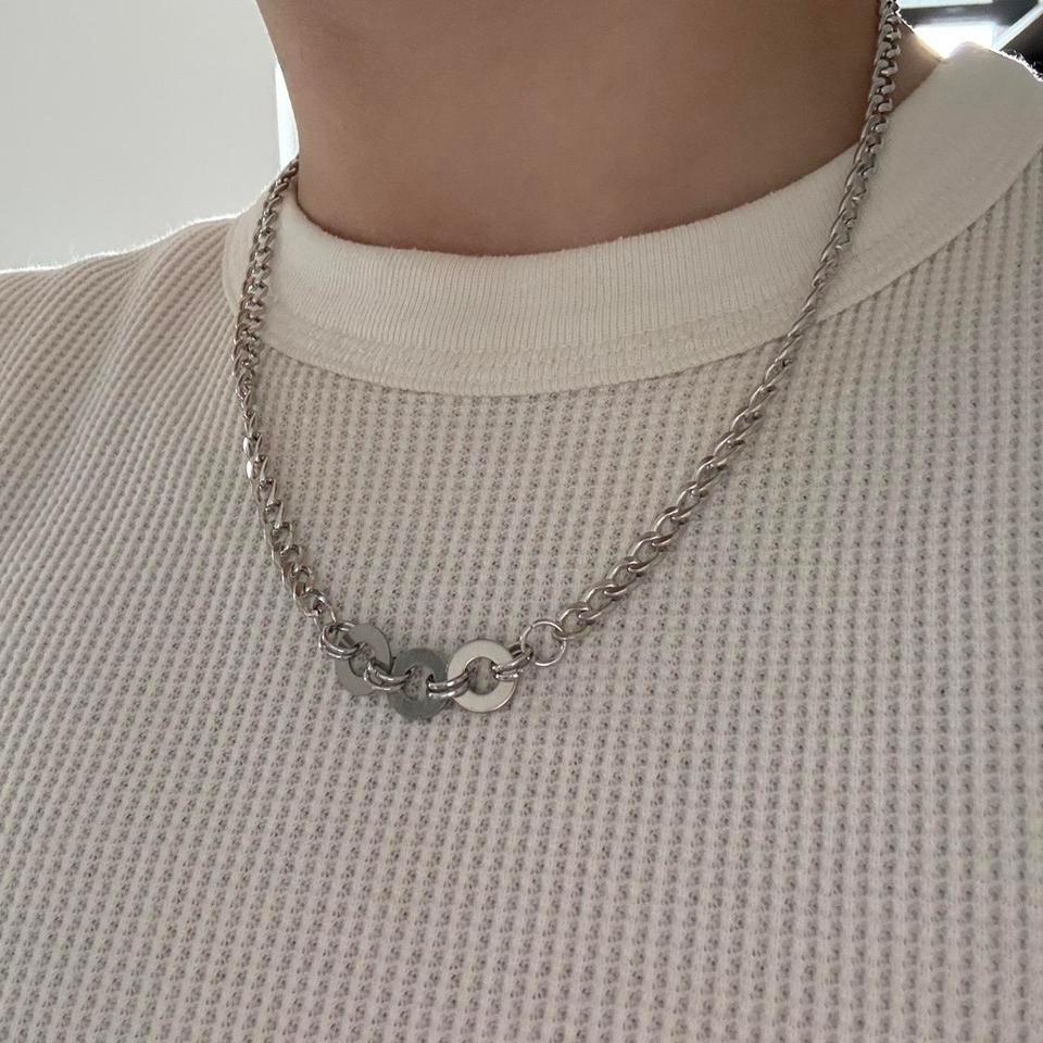 Handmade Silver Chain Necklace With A88d
