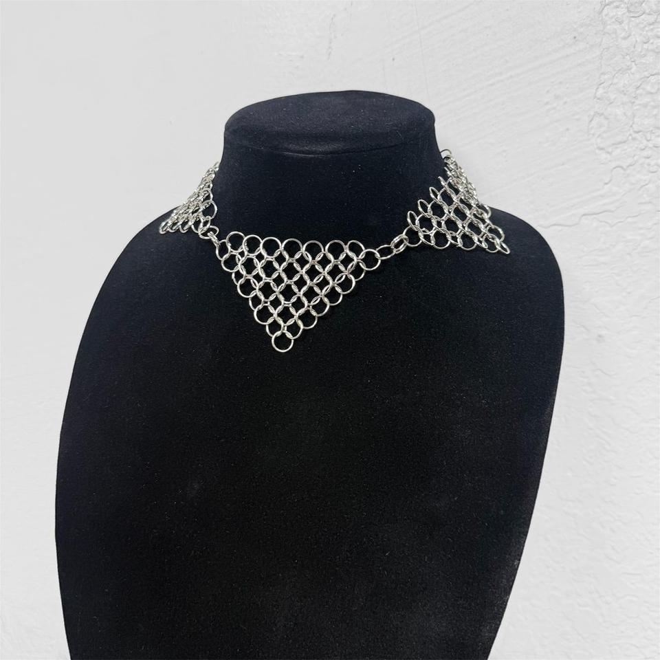 Stainless Steel Chainmail Jester Choker Fd14