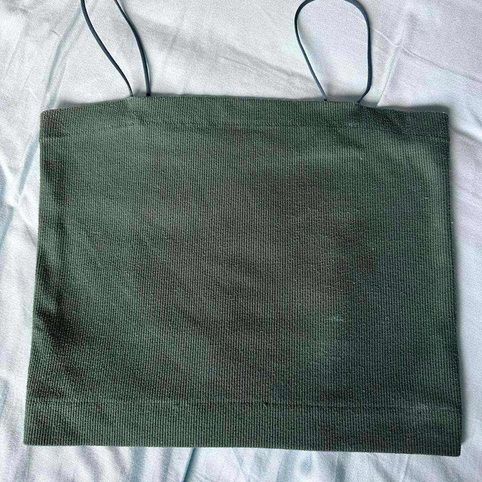 American Eagle Green Ribbed Tank 2