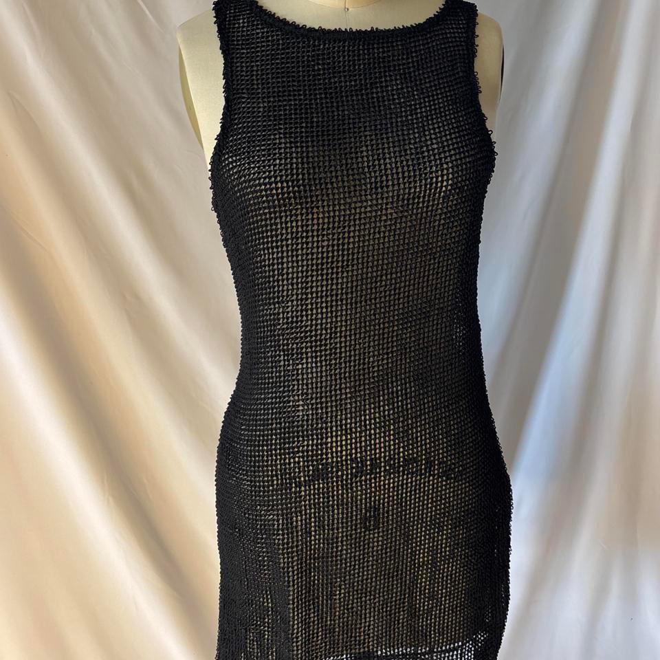 Black Mesh Bodycon Mini Dress 34fe