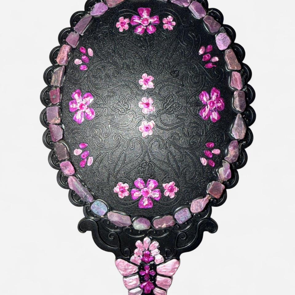 Hand Painted Black And Pink 4