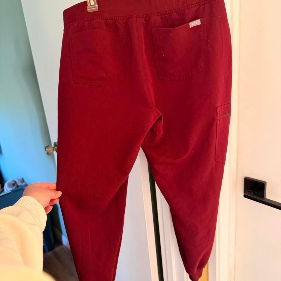 Figs Burgundy Zamora Jogger Scrubs E0f6 2