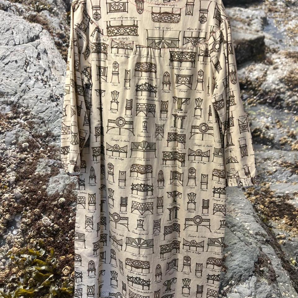 Vintage Homemade Dress With Beautiful B7de
