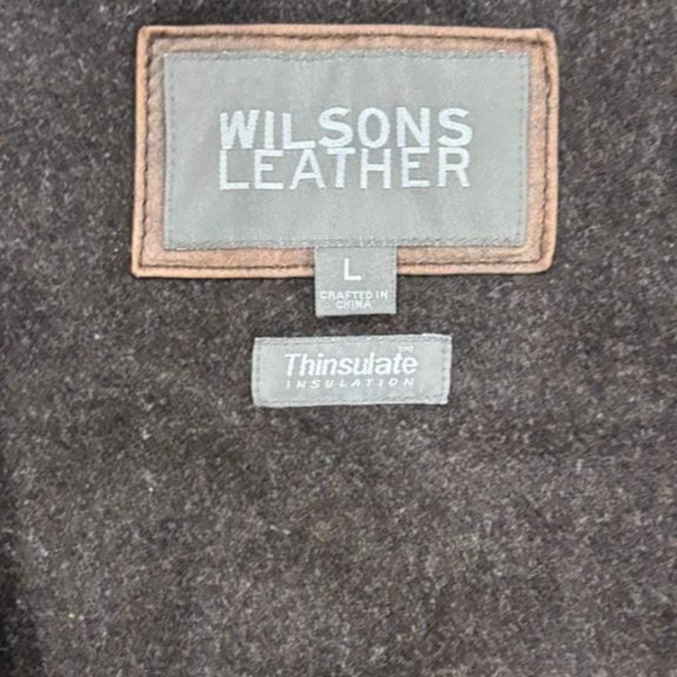 Vintage Wilsons Leather Brown Leather C9a8 7