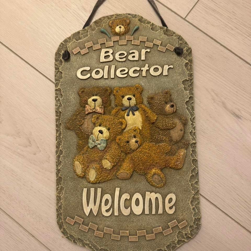 Vintage Bear Collector 3d Resin Ec83