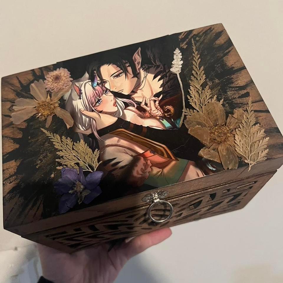 Anime Couple Wooden Box With C323 2
