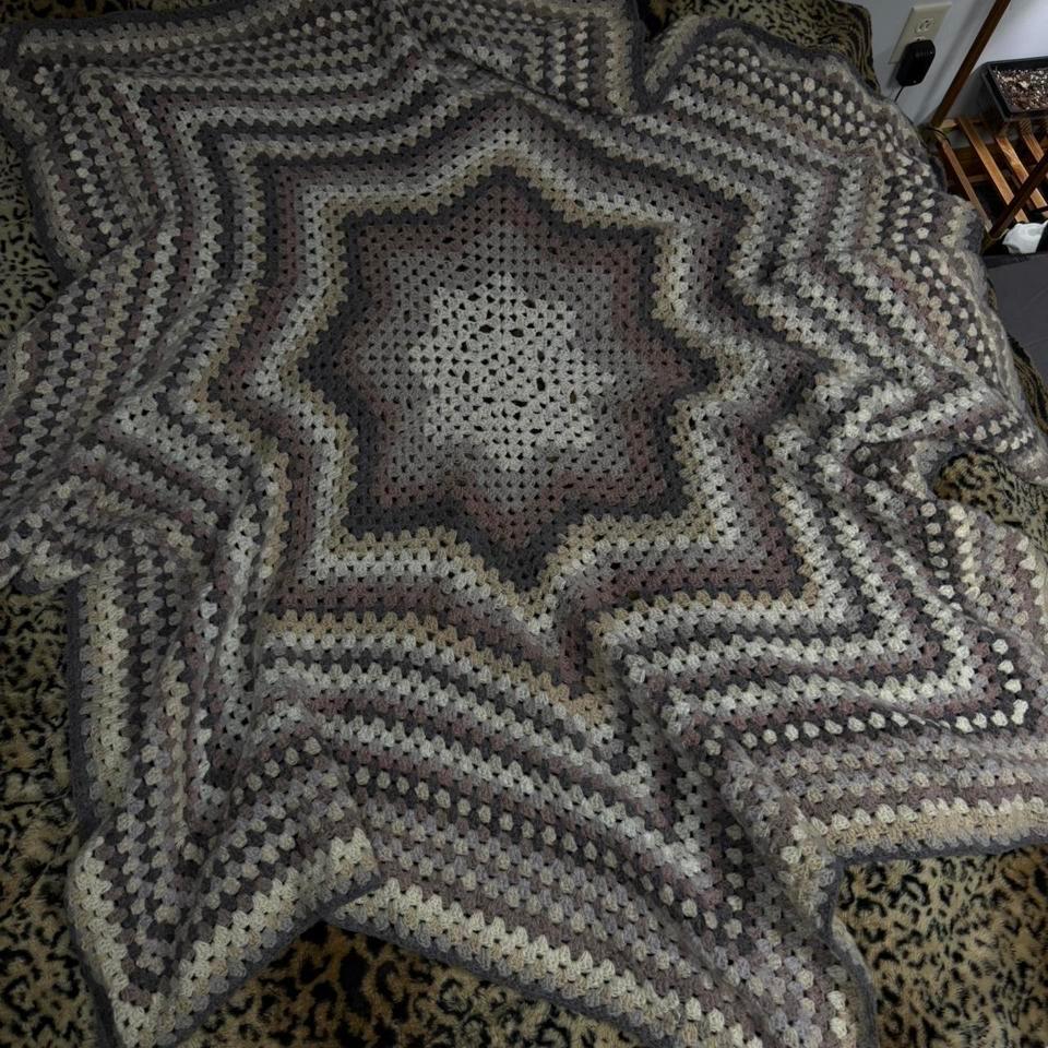 Handmade Crochet Star Blanket Made 6bdb