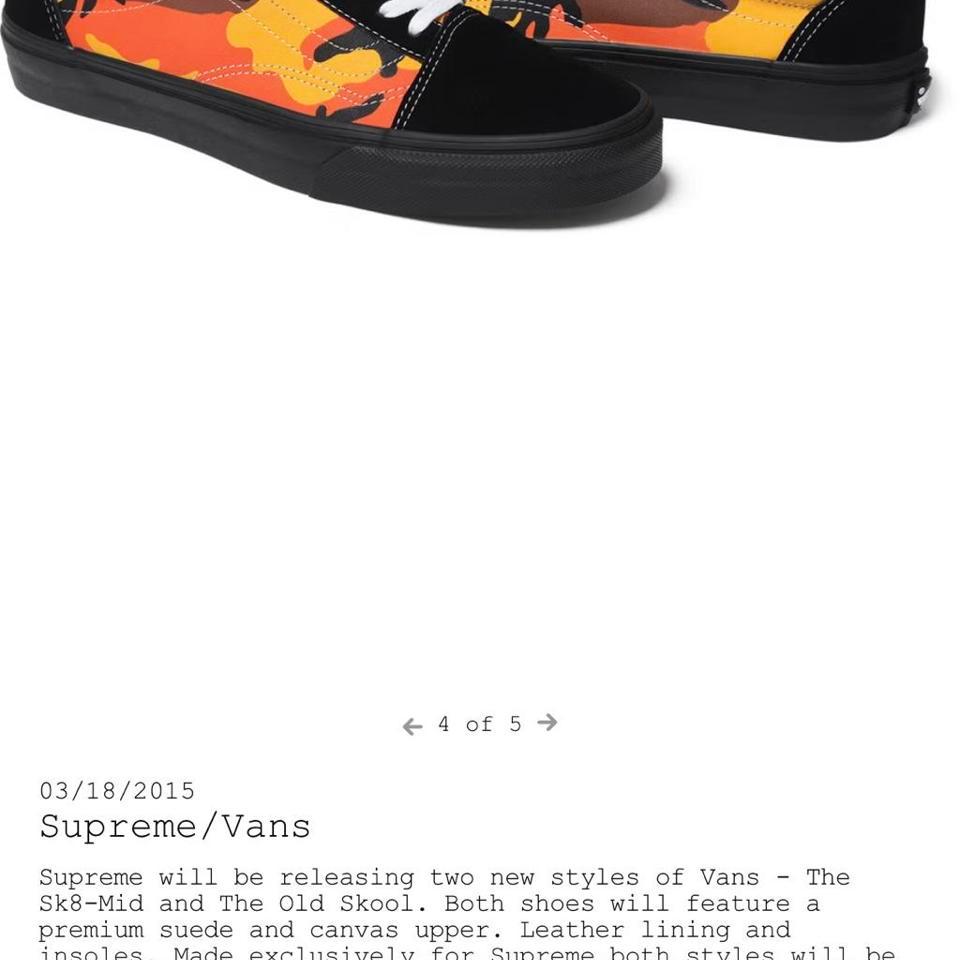 2015 Supreme X Vans Old 276e 8