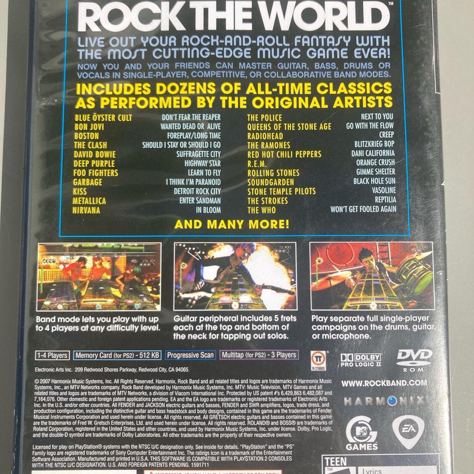 Rock Band Rockband Sony Ps2 2