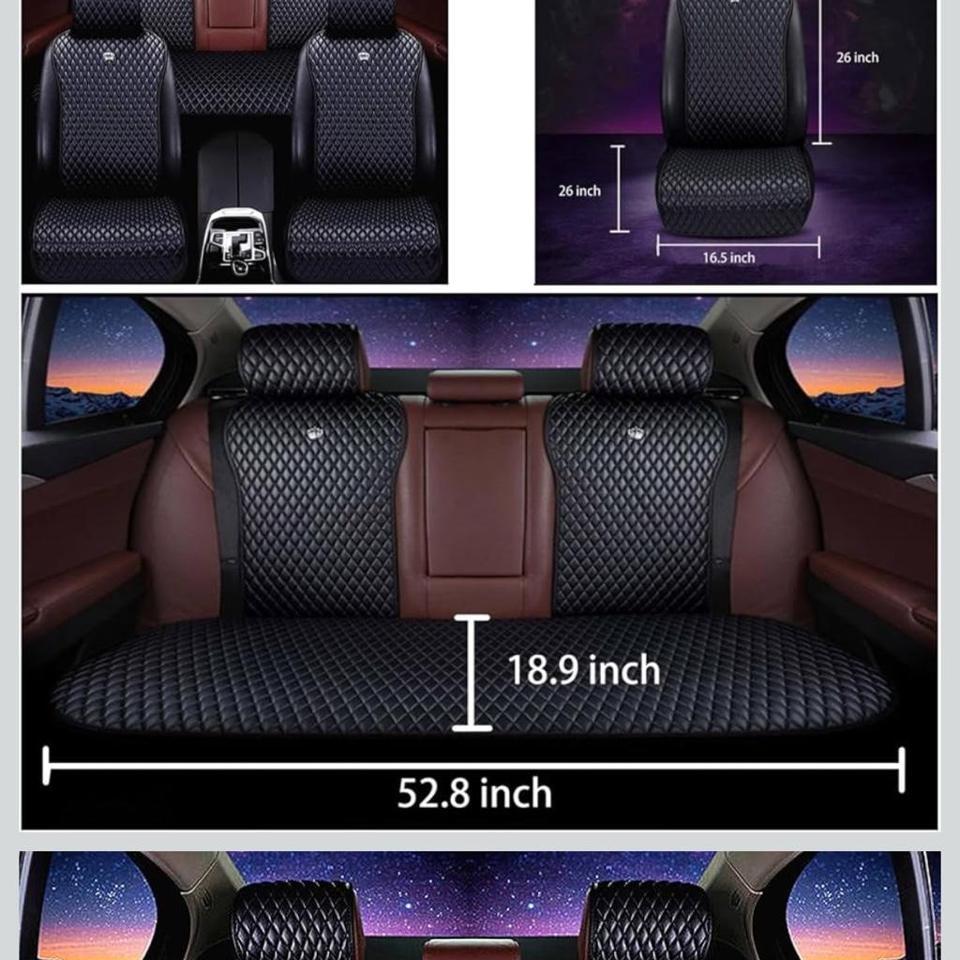 Universal Red Rain Leather Seat B662 3