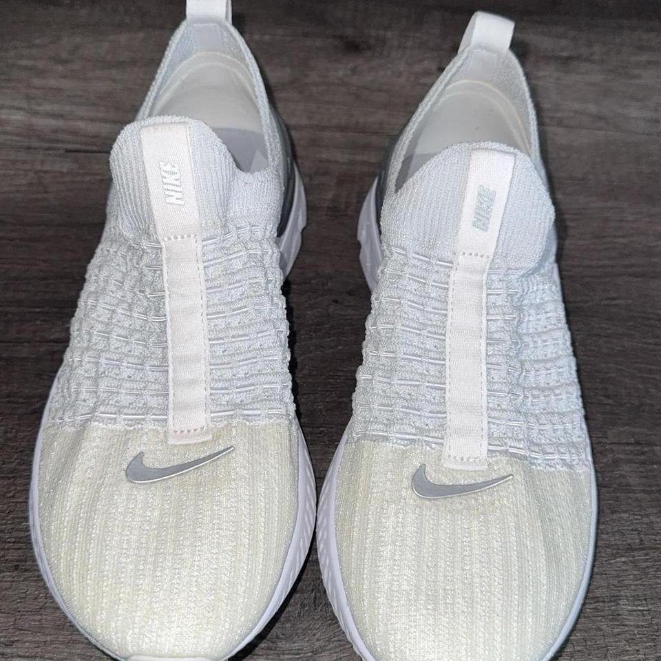 White Nike Lunarfly Knit Trainers 46b6