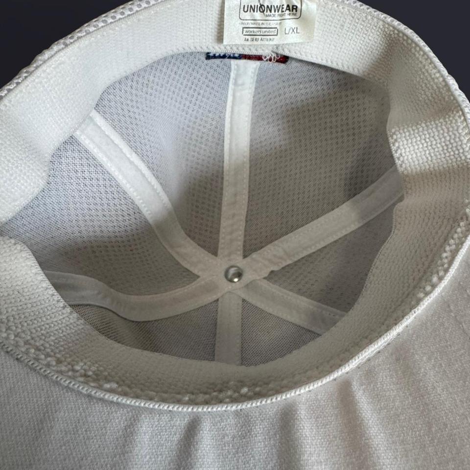Teamsters White Truckers Cap Stains F237 5