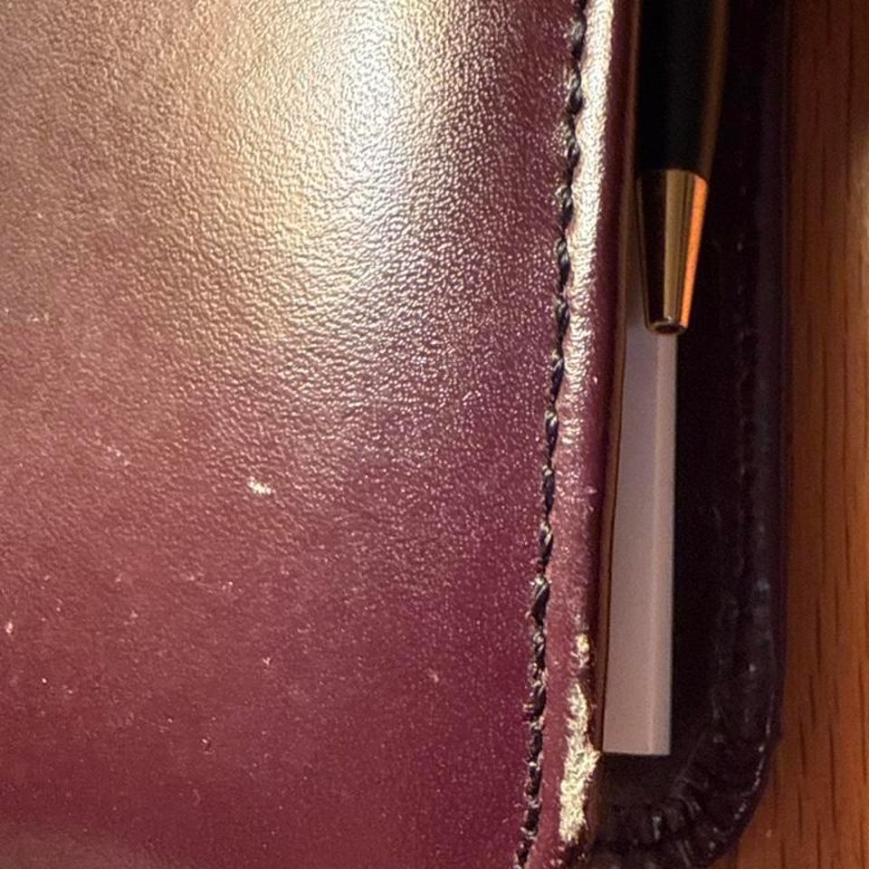 Time Management Systems Burgundy Leather Cb4d 4