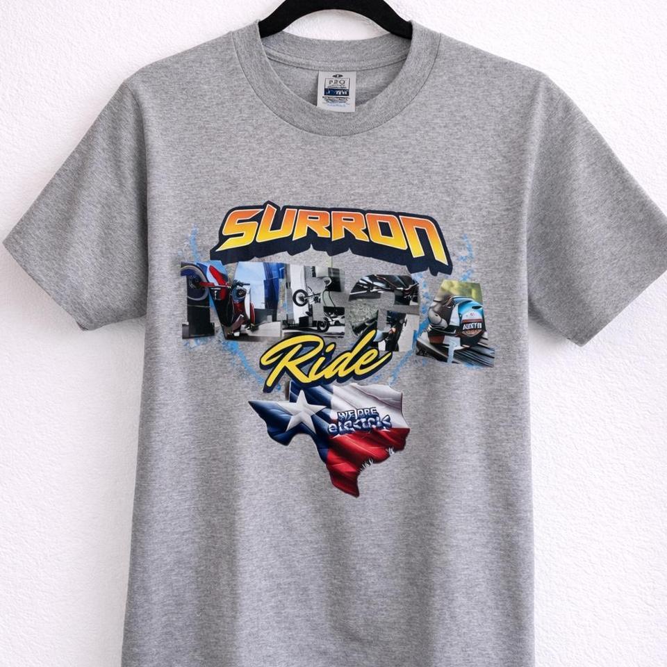 Gray Graphic Tee Featuring A 317d