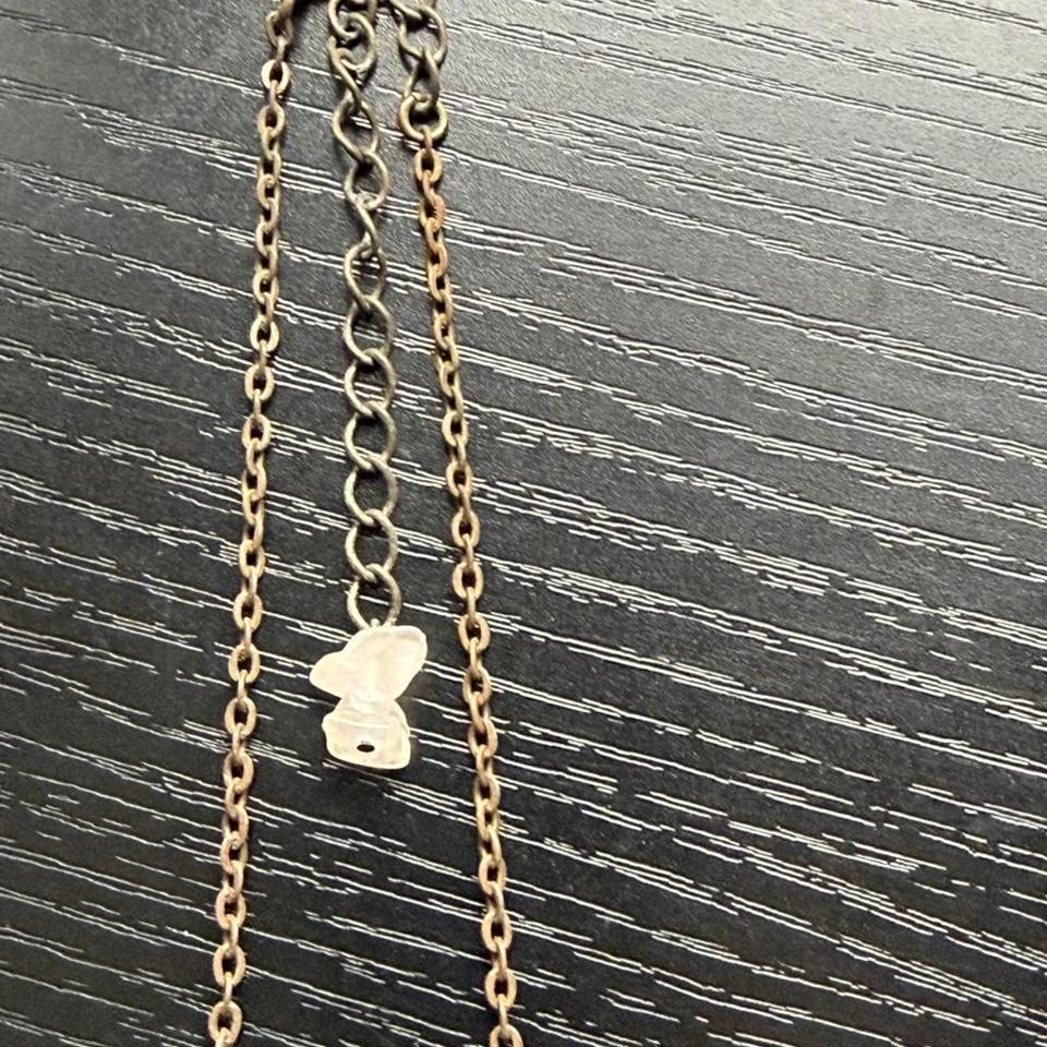 Rose Quartz Beaded Bar Necklace F54f 3