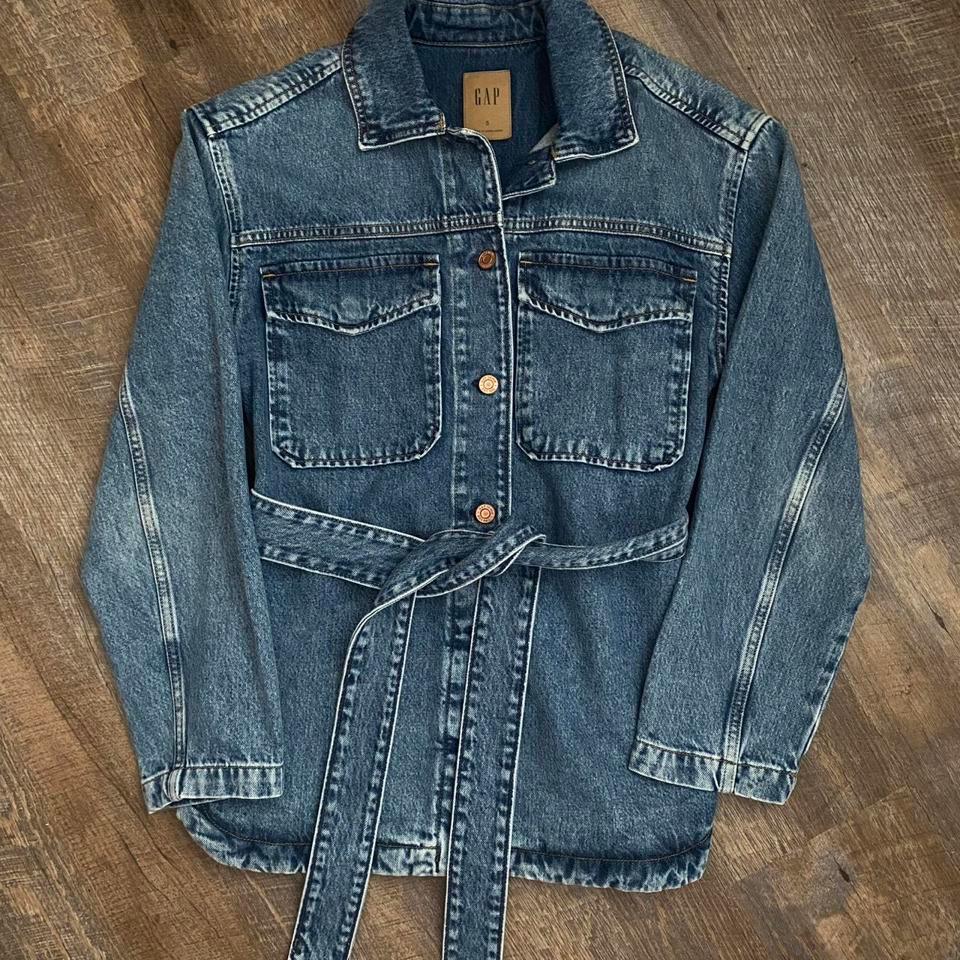 Gap Denim Tie Waist Jacket De82 3
