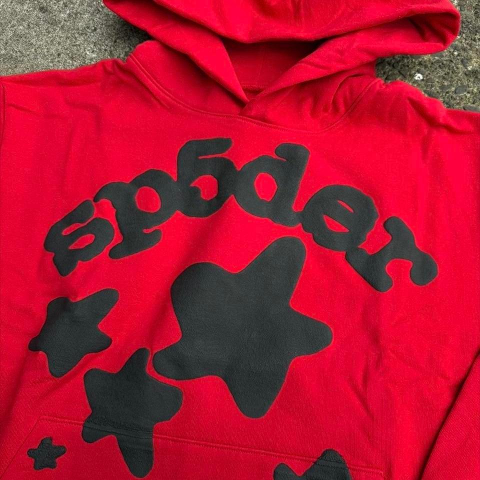 Sp5der Red Graphic Hoodie 2f68 2