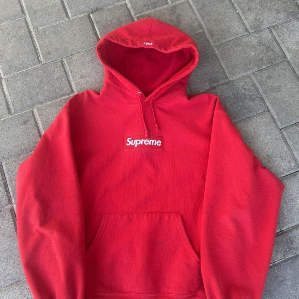 Supreme Box Logo Hoodie Red Fd49