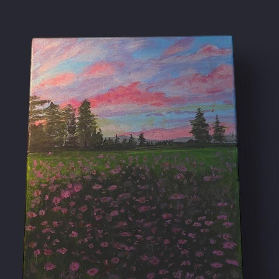 Sunset Over A Field Of C1db