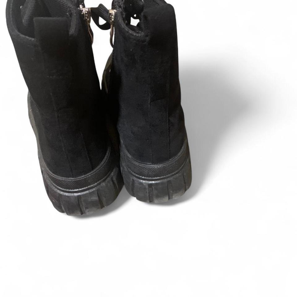 Black Lace Up Boots With D6b5 4
