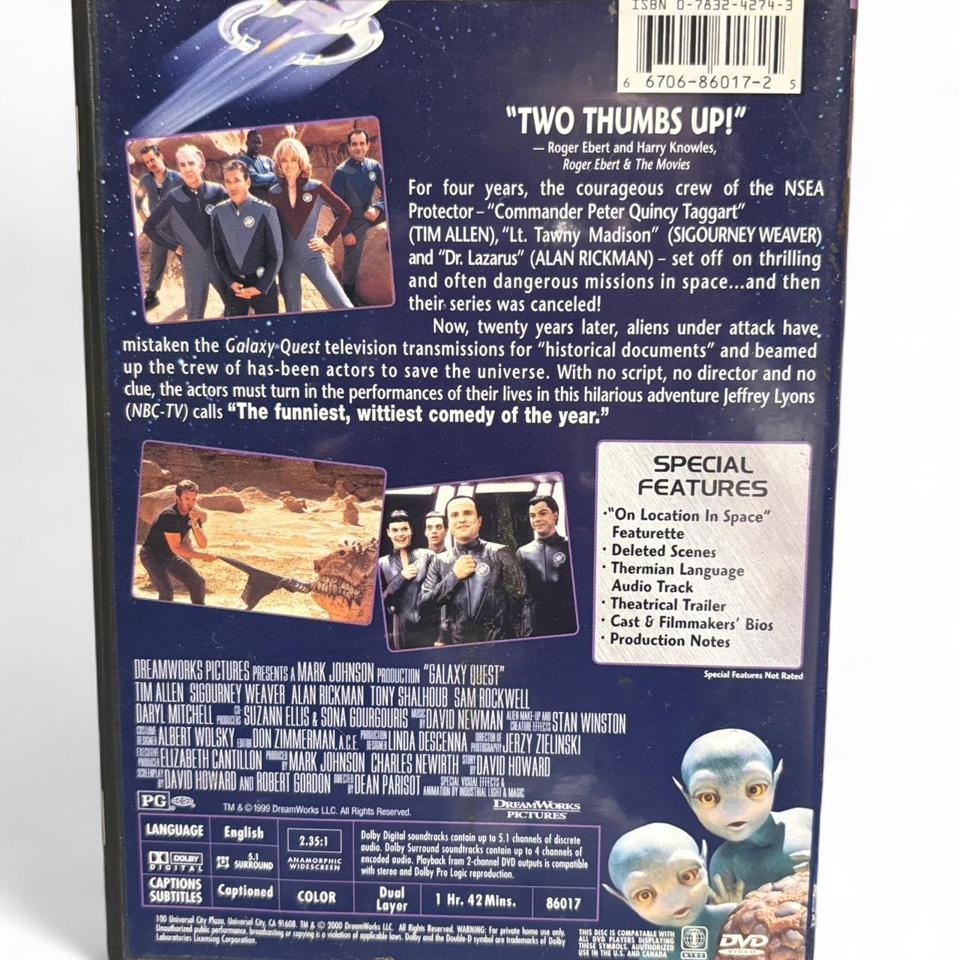 Galaxy Quest Dvd Sci Fi Comedy 7215 2