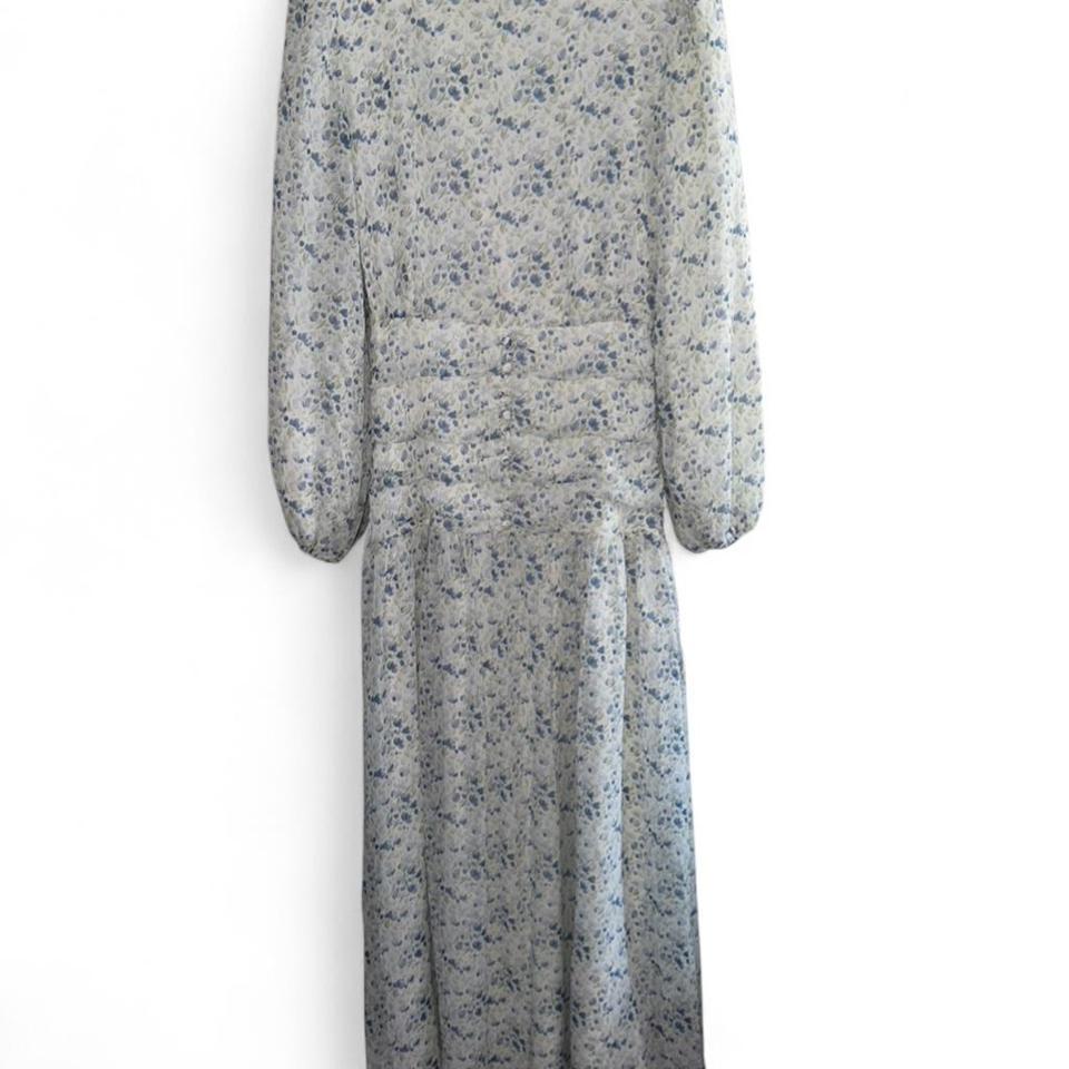 Veiled Blue Floral Maxi Dress A525 3