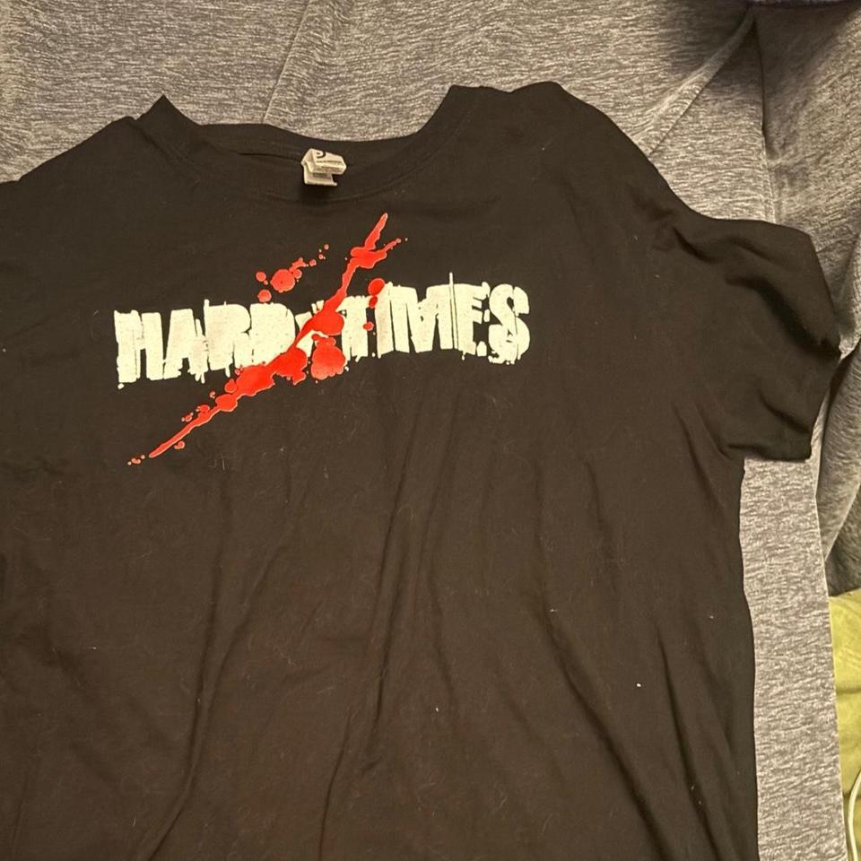 Hard Times Black T Shirt Size Fc32